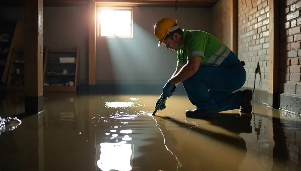 Professional water damage restoration services in Sweetser, IN